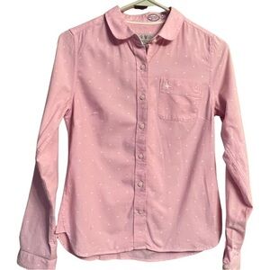 Jack Wills Pink Polka Dot Buttondown
